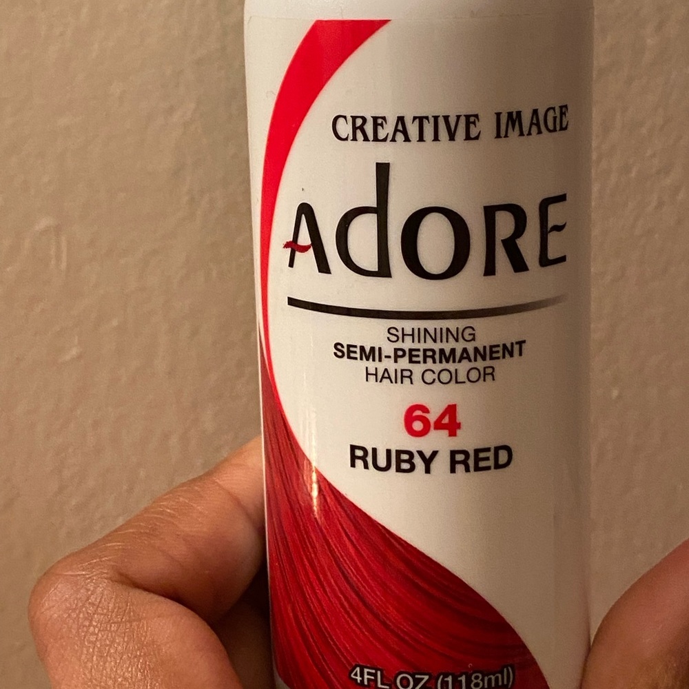 Hair dye ruby red creative image adore